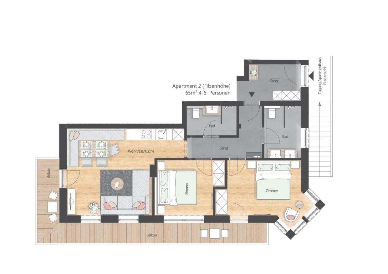 Apartments Fliegerbichl - Familie Voithofer برامبرغ ام ويلدكوغه المظهر الخارجي الصورة